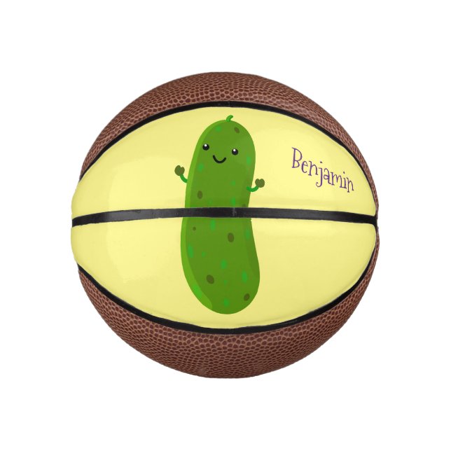 Mini Balón De Baloncesto Ilustracion de personalizado de piquetes alegres (Anverso)