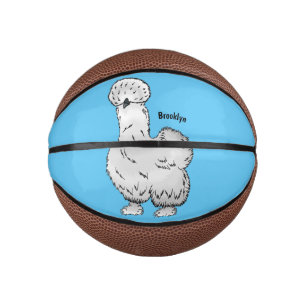 Mini Balón De Baloncesto Ilustracion de personalizado de pollo de Silkie
