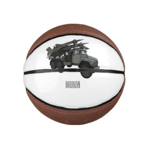 Mini Balón De Baloncesto Ilustracion de personalizado de vehículos de misil