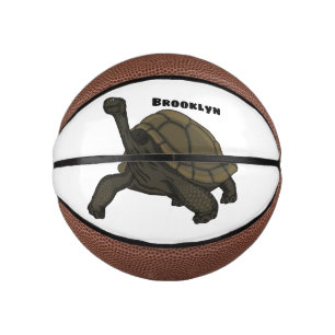 Mini Balón De Baloncesto Ilustracion de tortugas terrestres de Galápagos