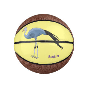 Mini Balón De Baloncesto Ilustracion del personalizado de las grúas azules