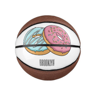 Mini Balón De Baloncesto Ilustracion Donut personalizado