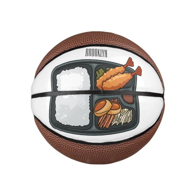 Mini Balón De Baloncesto Ilustracion personalizado Bento (Anverso)