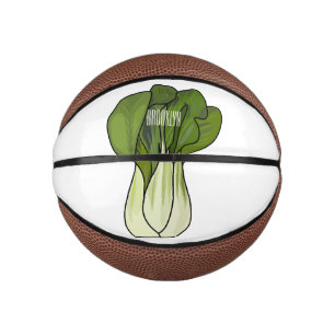 Mini Balón De Baloncesto Ilustracion personalizado Bok choy