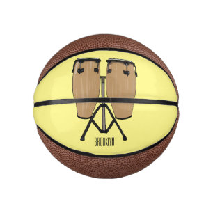 Mini Balón De Baloncesto Ilustracion personalizado Bongo drum