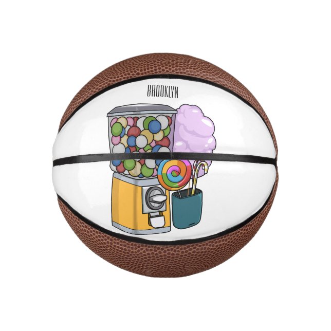 Mini Balón De Baloncesto Ilustracion personalizado Candy (Anverso)