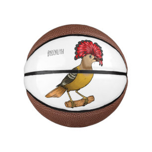 Mini Balón De Baloncesto Ilustracion personalizado de aves Royal flycatcher