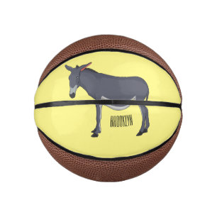 Mini Balón De Baloncesto Ilustracion personalizado de burro