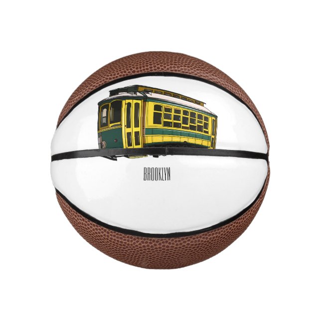 Mini Balón De Baloncesto Ilustracion personalizado de carrito de Mata (Anverso)