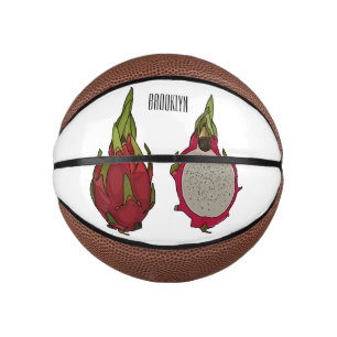 Mini Balón De Baloncesto Ilustracion personalizado de fruta dragón