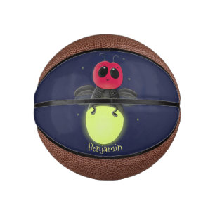 Mini Balón De Baloncesto Ilustracion personalizado de luciérnaga de bichos 