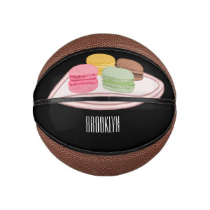 Mini Balón De Baloncesto Ilustracion personalizado de Macaron