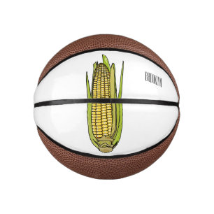 Mini Balón De Baloncesto Ilustracion personalizado de maíz