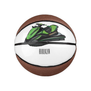 Mini Balón De Baloncesto Ilustracion personalizado de moto acuática
