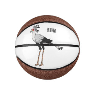 Mini Balón De Baloncesto Ilustracion personalizado de pájaro de Secretario