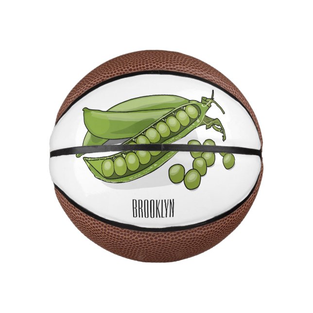 Mini Balón De Baloncesto Ilustracion personalizado de Pea (Anverso)