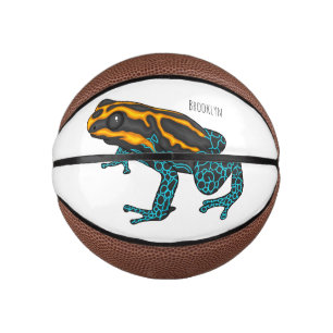 Mini Balón De Baloncesto Ilustracion personalizado de rana darda venenosa