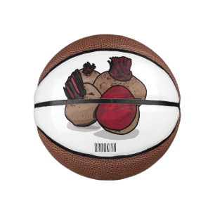 Mini Balón De Baloncesto Ilustracion personalizado de remolacha