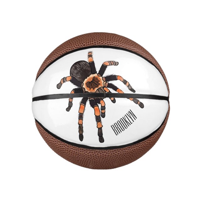 Mini Balón De Baloncesto Ilustracion personalizado de Tarantula (Anverso)