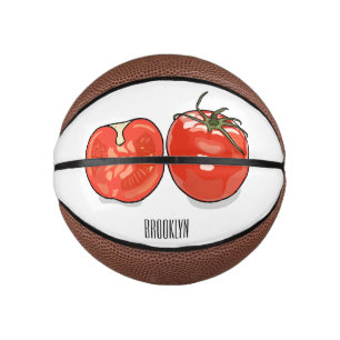 Mini Balón De Baloncesto Ilustracion personalizado de tomate