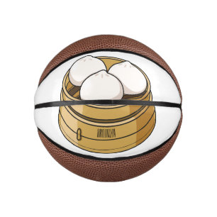 Mini Balón De Baloncesto Ilustracion personalizado Dim sum