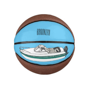 Mini Balón De Baloncesto Ilustracion personalizado en motocicleta