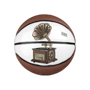 Mini Balón De Baloncesto Ilustracion personalizado girable