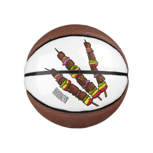 Mini Balón De Baloncesto Ilustracion personalizado kebab o kabob