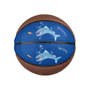 Mini Balón De Baloncesto Ilustracion personalizado pescador hambriento de b