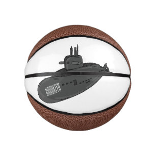 Mini Balón De Baloncesto Ilustracion personalizado submarino