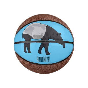 Mini Balón De Baloncesto Ilustracion personalizado Tapir