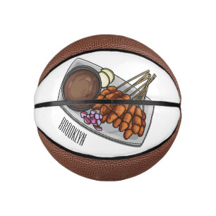 Mini Balón De Baloncesto Ilustracion Satay personalizado