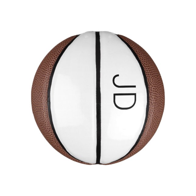 Mini Balón De Baloncesto Iniciales personalizadas de baloncesto (Vertical)