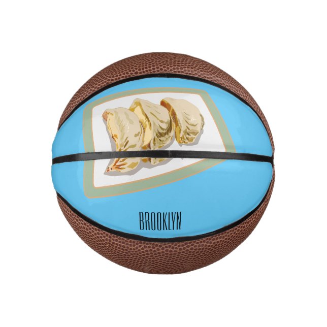 Mini Balón De Baloncesto Jiaozi / ilustracion personalizado chino de bolas  (Anverso)