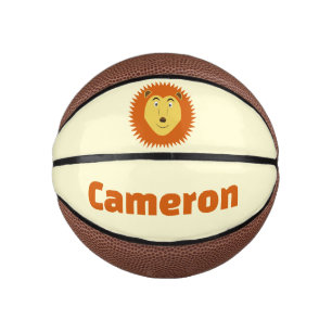 Mini Balón De Baloncesto Leo Signo Estelar León Cumpleaños Nombre Personali