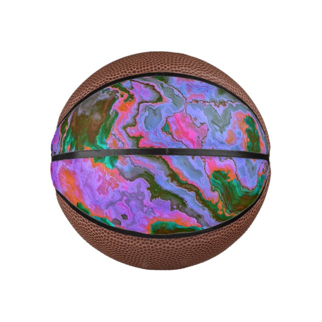 Mini Balón De Baloncesto Marble agrio (Anverso)
