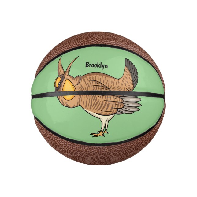 Mini Balón De Baloncesto Mayor ilustracion de personalizado de pollo de pra (Anverso)