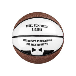 Mini Balón De Baloncesto Mejor hombre o groomman invitan al mini baloncesto