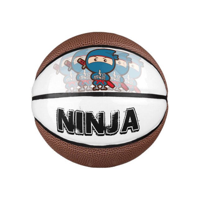 Mini Balón De Baloncesto Ninja Boy (Anverso)