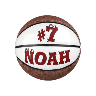 Mini Balón De Baloncesto Nombre y número personalizados personalizados