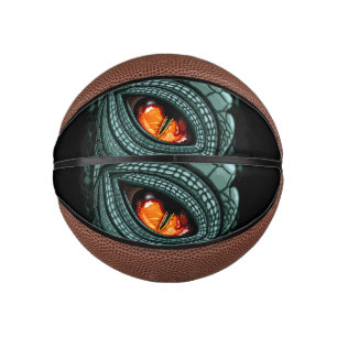 Mini Balón De Baloncesto Ojo de depredador reptil primitivo