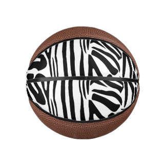 Mini Balón De Baloncesto Patrón de cebra