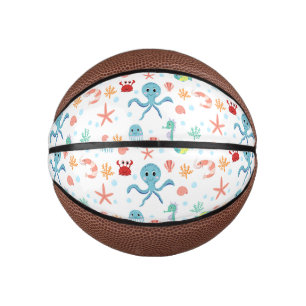Mini Balón De Baloncesto patrón de Sea World