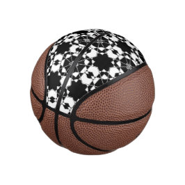 Mini Balón De Baloncesto Patrón de verificación retro minimalista – Diseño 