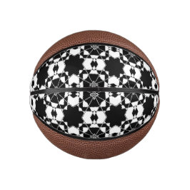 Mini Balón De Baloncesto Patrón de verificación retro minimalista – Diseño 