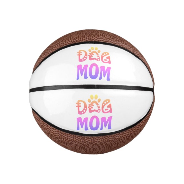 Mini Balón De Baloncesto Perro Mamá (Anverso)