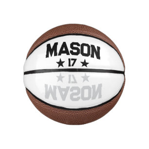 Mini Balón De Baloncesto Personaliza tu nombre y número