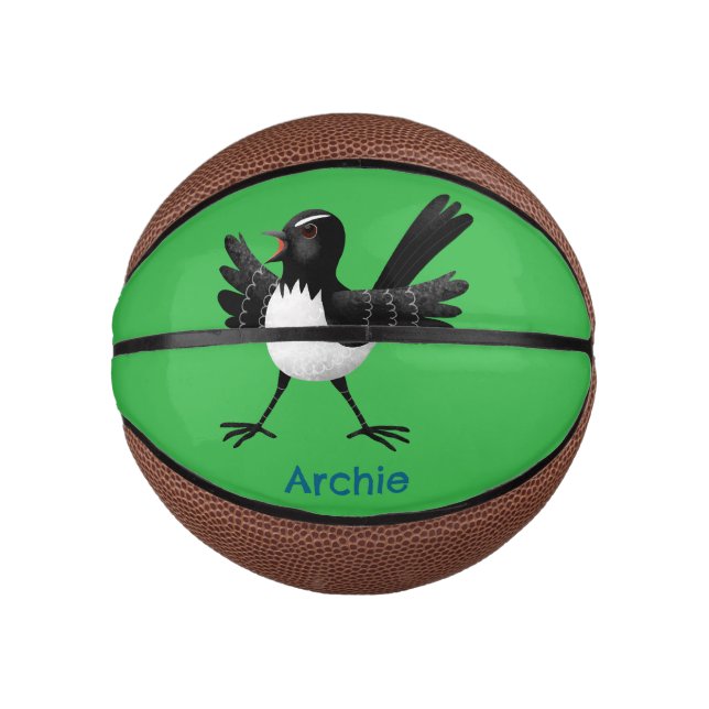 Mini Balón De Baloncesto Personalizado australiano Willie Wagtail personali (Anverso)