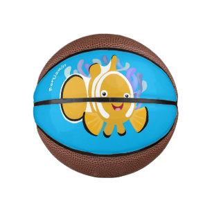 Mini Balón De Baloncesto Personalizado de anenoma de payaso alegre