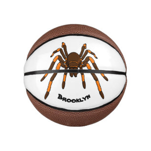 Mini Balón De Baloncesto Personalizado de araña tarántula arenosa marrón y